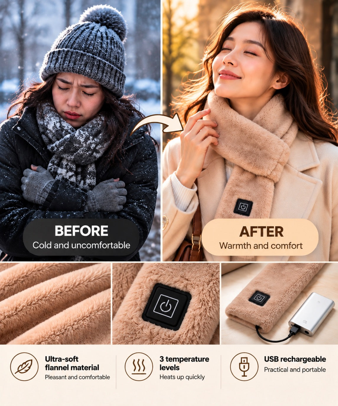Toastloft heated scarf 2