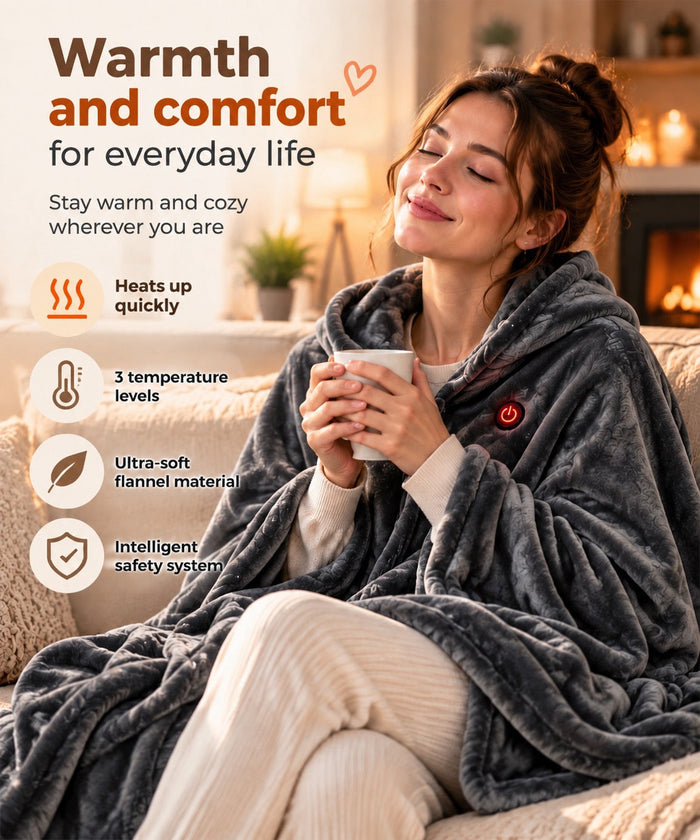 Toastloft heated wrap shawl 1